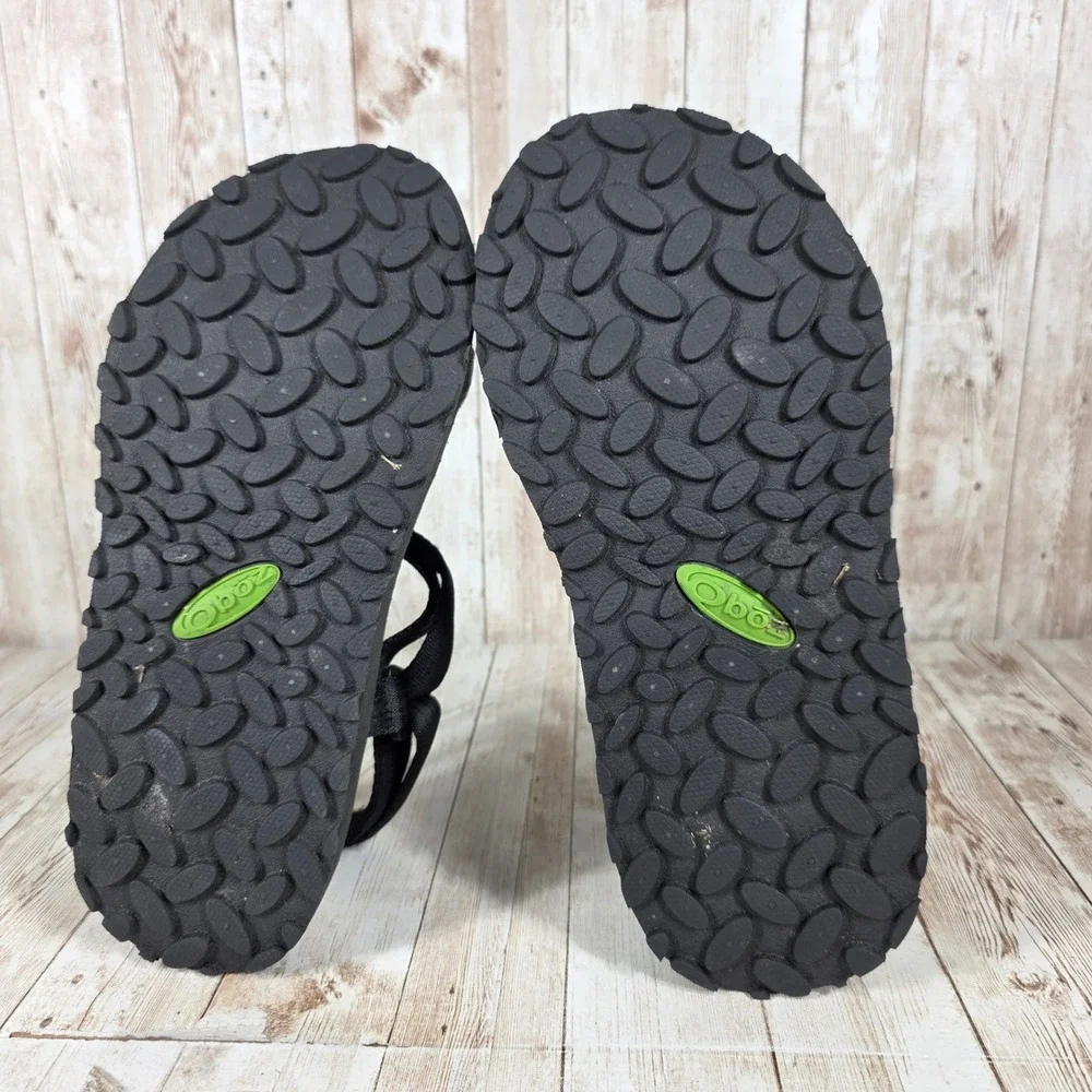 Black Men's Outdoor Strap Sandals - Comfortable Everyday Grip